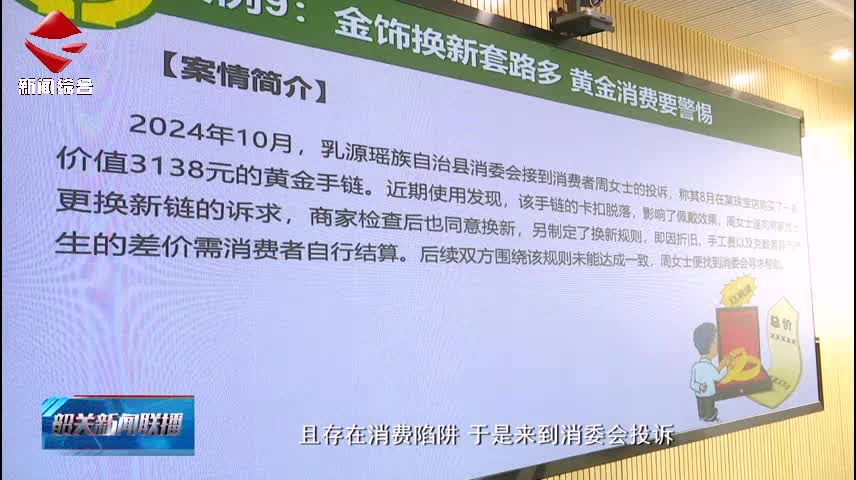 【誠信建設】我市公布2024年度十大消費維權典型案例 以案釋法護航放心消費